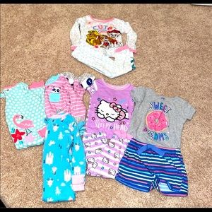 Size 18 months girl pajamas